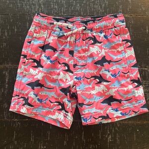 Boys Swim Trunks With Shark Print